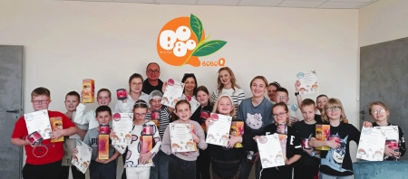 klasy 3a i 3c w MOLECULA BOBOQ - BUBBLE TEA!