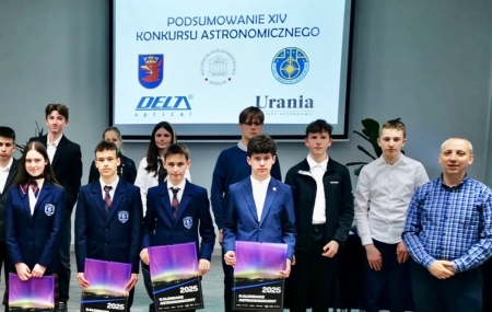 Nasz Mateusz laureatem XIV Wojewódzkiego Konkursu Astronomicznego
