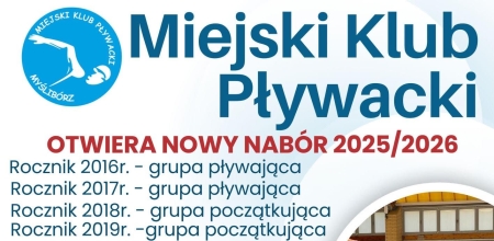 Miejski Klub Pływacki Myślibórz zaprasza!