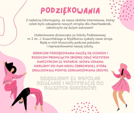 Podsumowanie zbiórki dla cheerleaderek z ''Dwójki''