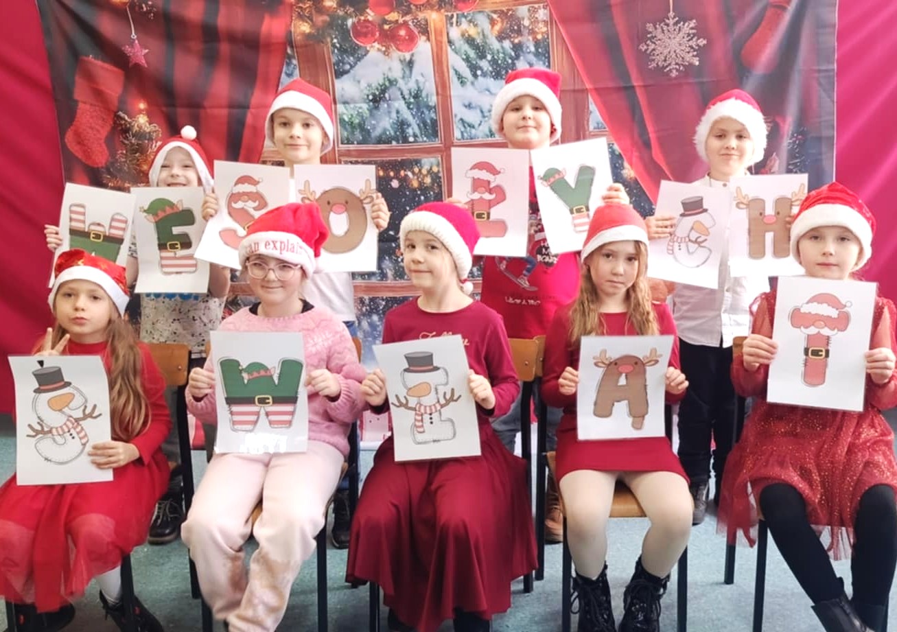 Rozśpiewane życzenia od klasy 1C