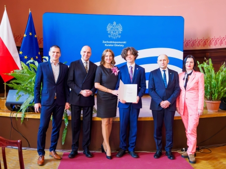 Mateusz Sobański stypendystą Ministra Edukacji Narodowej za wybitne osiągnięcia edukacyjne