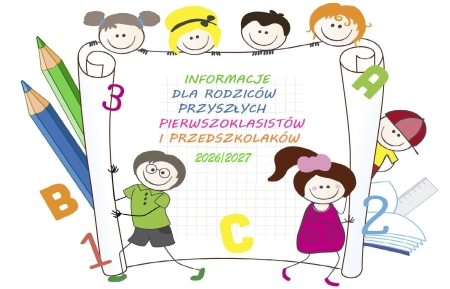Listy dzieci przyjętych do klas pierwszych i oddziałów przedszkolnych w roku szkolnym 2026