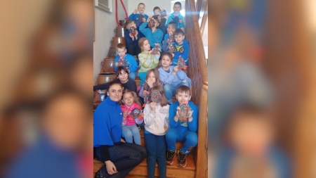 Klasa 1C w Muzeum Pojezierza Myśliborskiego