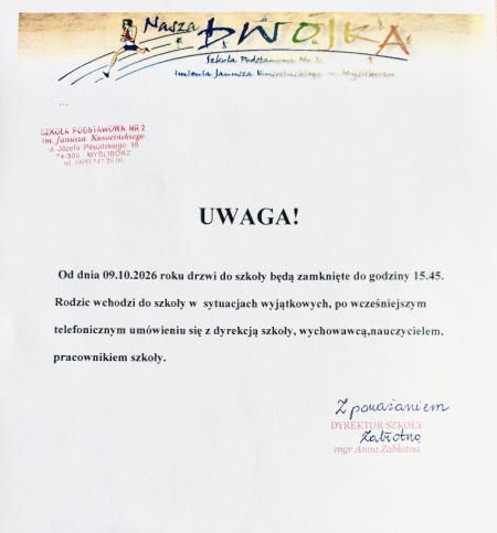 Ważny komunikat