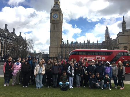 Uczniowie z klas językowych w Londynie