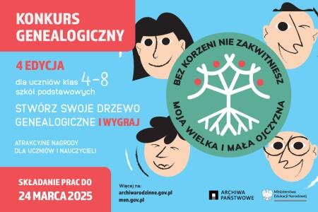 Konkurs genealogiczny „Bez korzeni nie zakwitniesz. Moja Wielka i Mała Ojczyzna”...